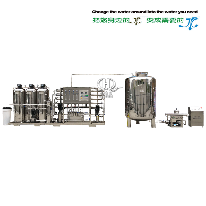 HDNRO-Model 1000 two-stage reverse osmosis medical purified water equipment with softening