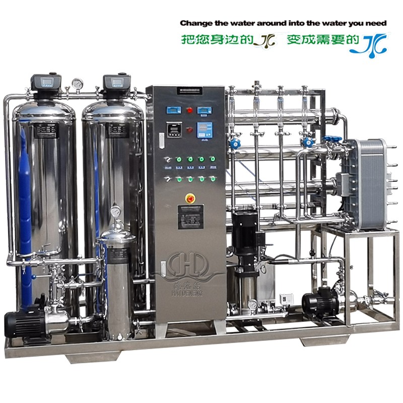 Hdnro-1000 full automatic reverse osmosis +EDI super pure DEionized water system host