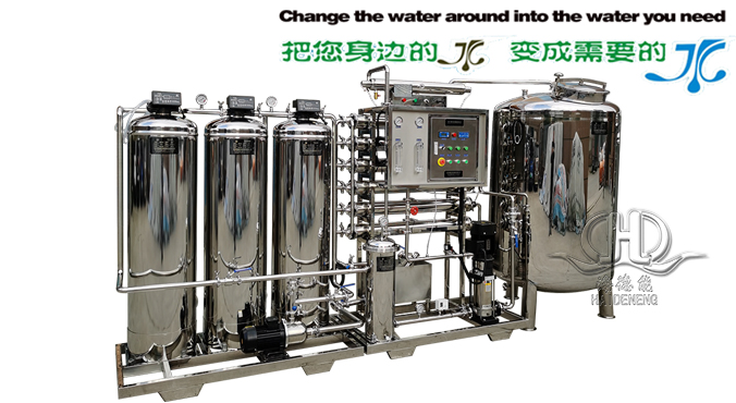 Time production 1.5 tons automatic with softening reverse osmosis campus direct drinking water equipment with UV